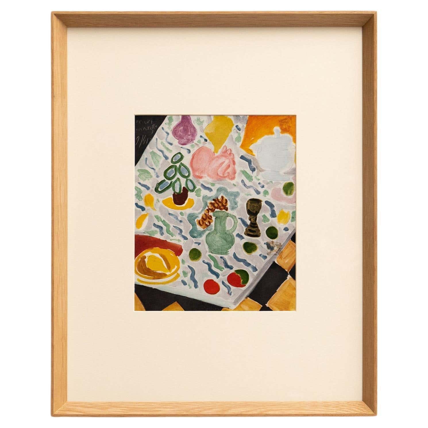 Rara litografía en color: Un vistazo a la maestría artística de Matisse