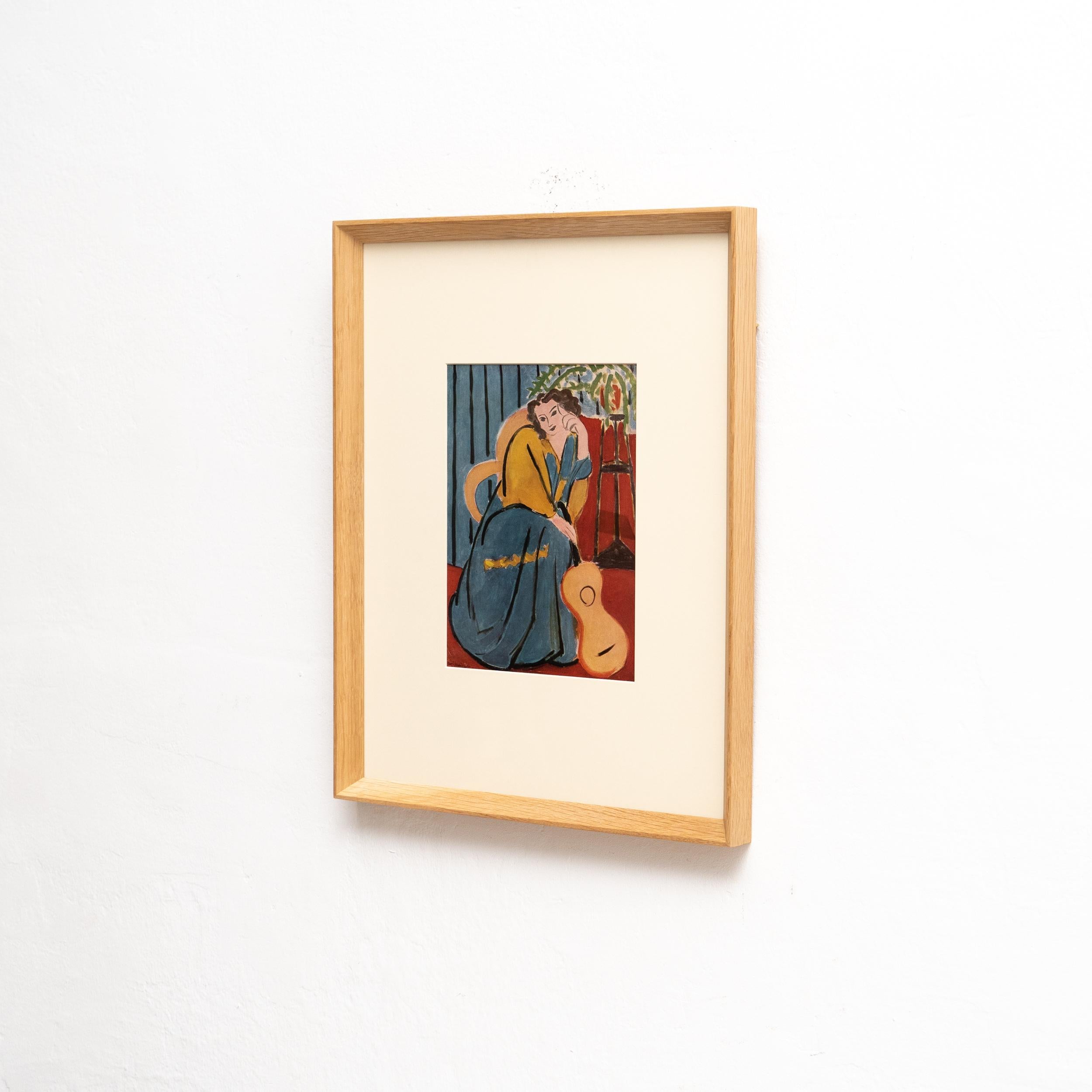 Mid-Century Modern Rare Color Lithograph by Henri Matisse: Editions du Chene, Paris 1943 For Sale