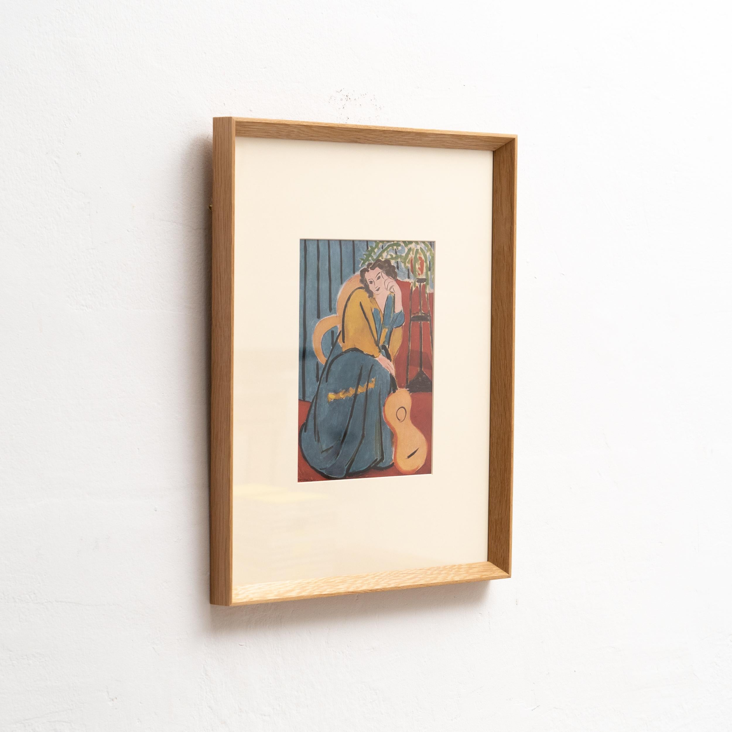 French Rare Color Lithograph by Henri Matisse: Editions du Chene, Paris 1943 For Sale