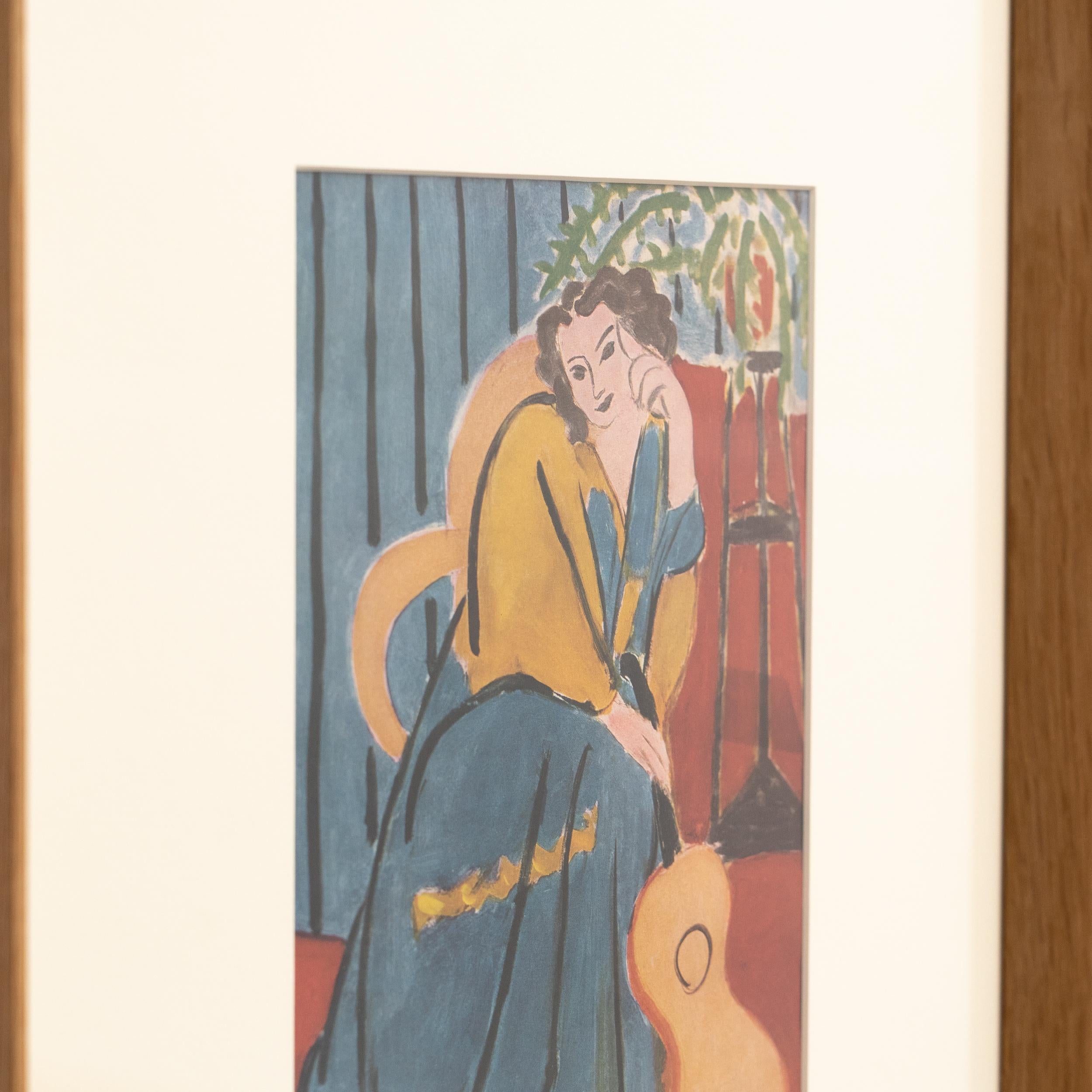 Mid-20th Century Rare Color Lithograph by Henri Matisse: Editions du Chene, Paris 1943 For Sale