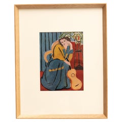 Retro Rare Color Lithograph by Henri Matisse: Editions du Chene, Paris 1943