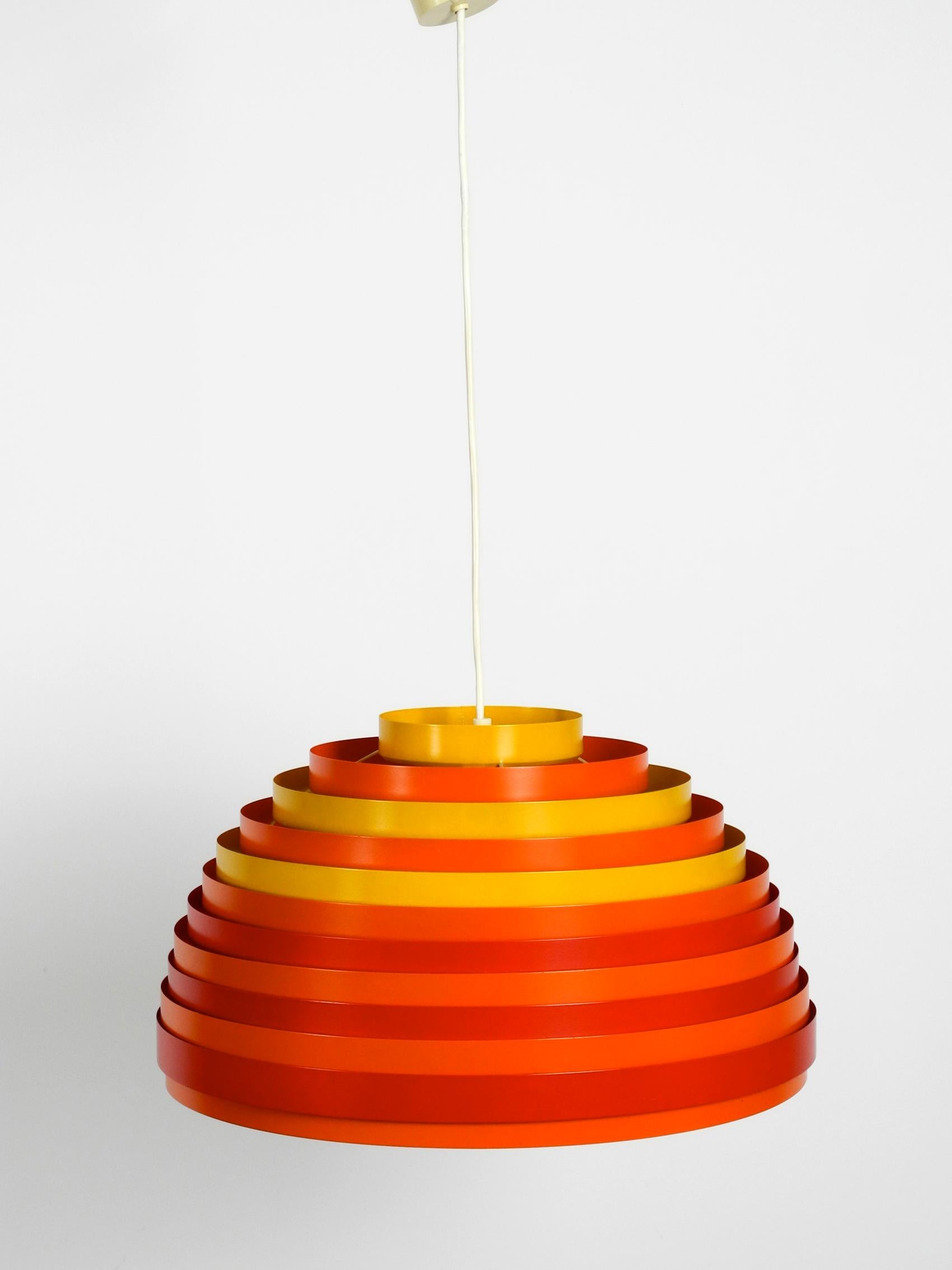 Seltene farbenfrohe Pop Art Hängeleuchte Modell Dynamic aus den 1960er Jahren von Wilhelm Weste für Vest (Moderne der Mitte des Jahrhunderts)