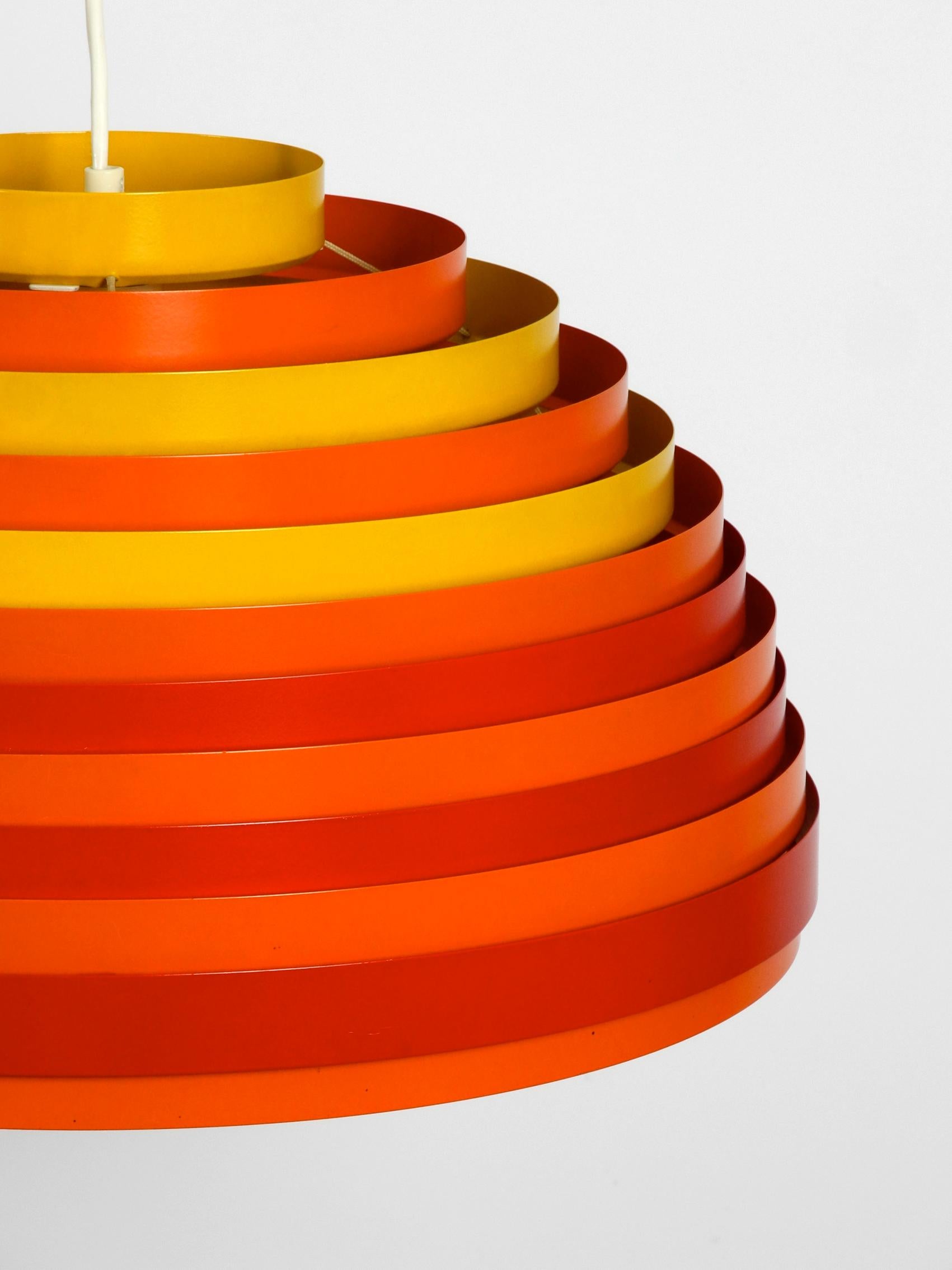Metal Rare Colorful Pop Art 1960s Pendant Lamp Model Dynamic by Wilhelm Weste for Vest