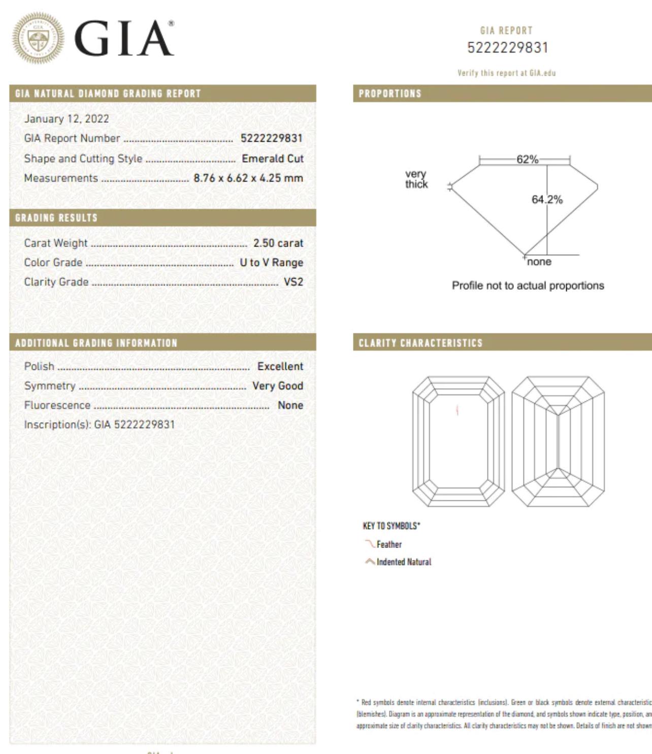 Rare Colors - Emerald Cut Light Yellow Diamond Earrings For Sale 1