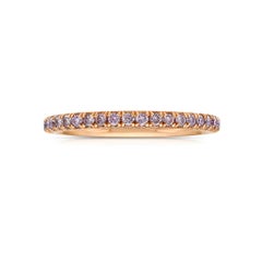 Fancy Pink Diamond Stackable Eternity Band