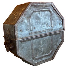 Rare Columbia Film Studios Motion Picture Reel Case with 35mm Movie "Tarzana"