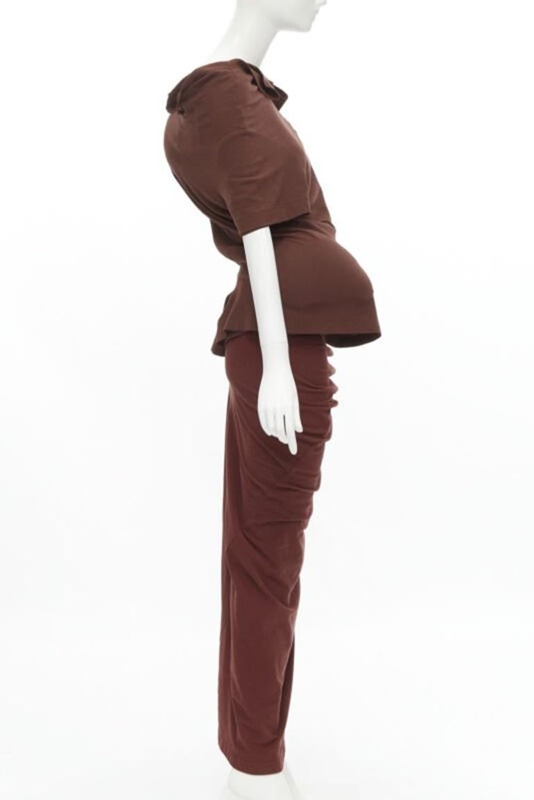 rare COMME DES GARCONS 1997 Lumps Bumps padded irregular cut top skirt set M In Good Condition For Sale In Hong Kong, NT