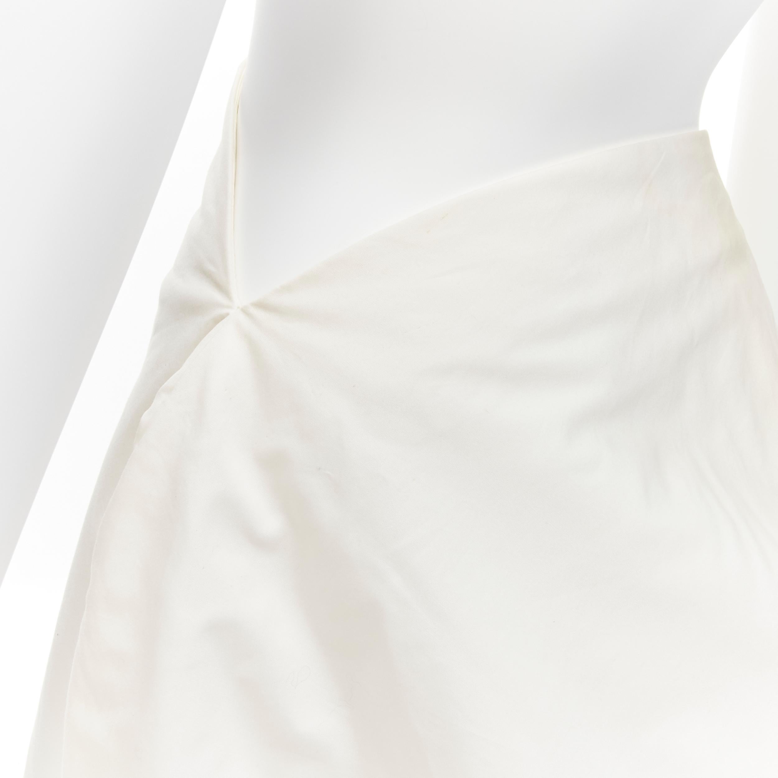rare COMME DES GARCONS 1997 Runway Lumps Bumps 3D white cotton bubble skirt M 10