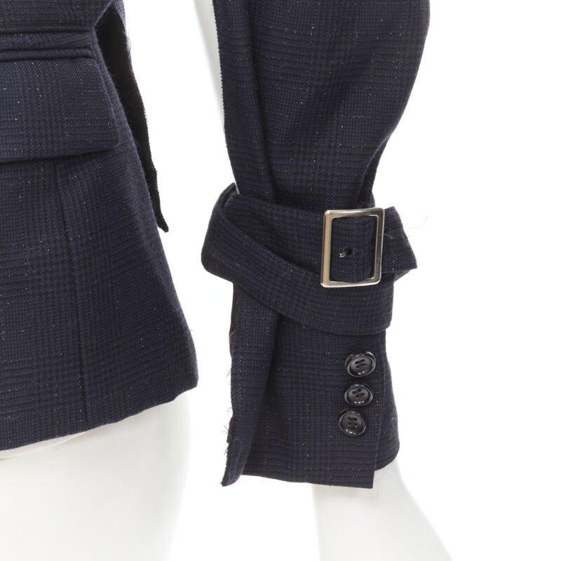 COMME DES GARCONS Veste de défilé déconstruite bleu marine « Bad Taste » 2008 rare  S en vente 5