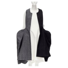 raro abito COMME DES GARCONS 2011 Runway deconstructed split peplum XS
