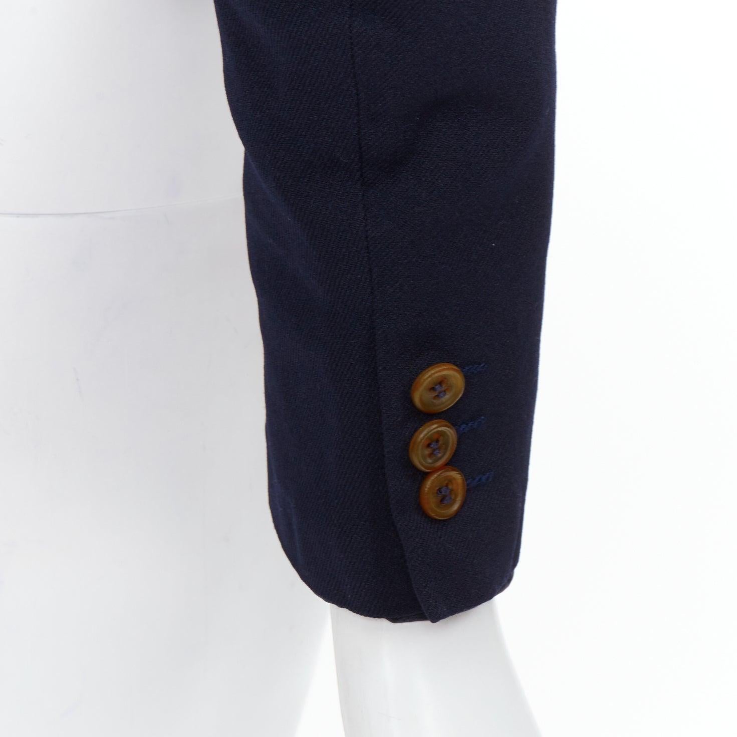 raro COMME DES GARCONS 2011 Giacca a mezza cravatta destrutturata con nodo twist della passerella S in vendita 7