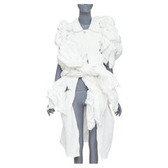 rare COMME DES GARCONS 2019 Runway frayed cotton knotted bundle vest jacket XS