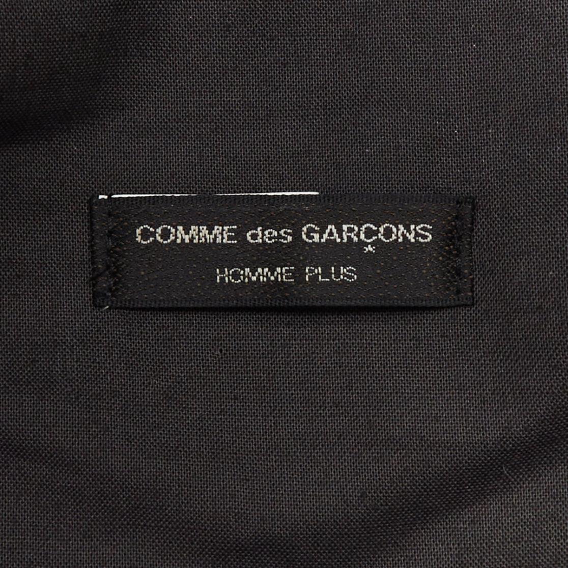 rare COMME DES GARCONS HOMME PLUS red wool blend PVC officer hat For Sale 3
