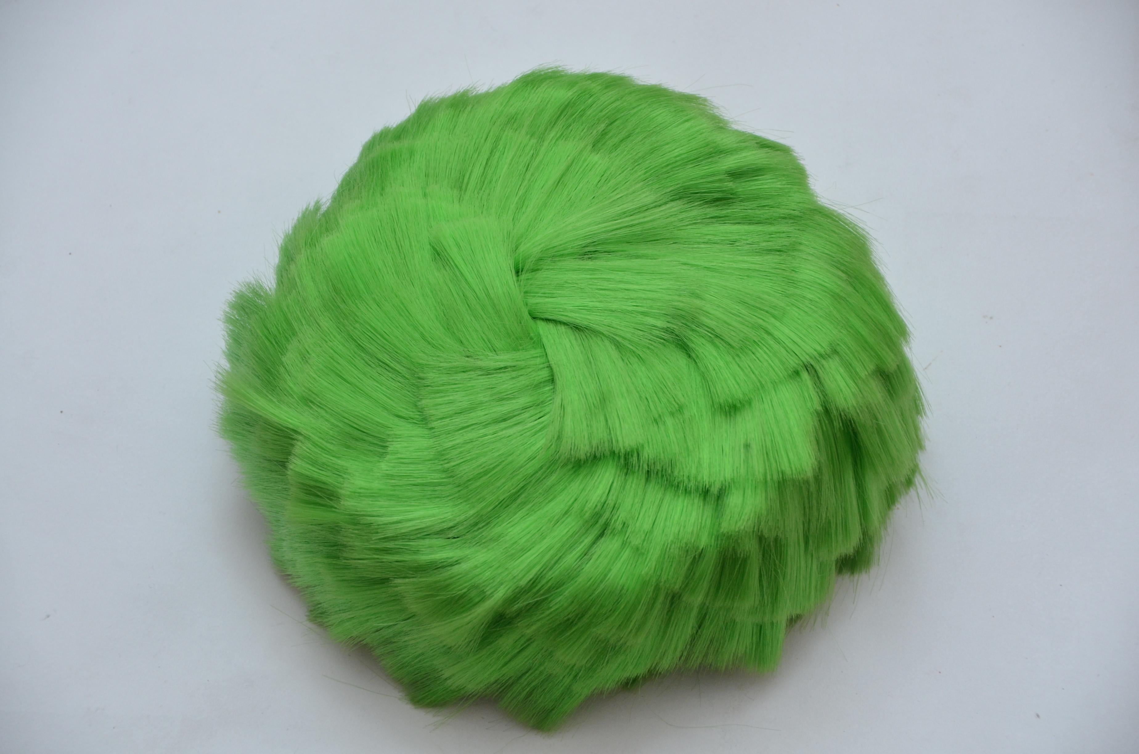 Rare COMME DES GARÇONS Neon  Faux  Hair  Wig   Hat   1991 Runway  1