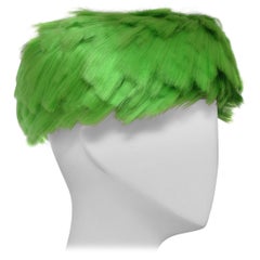 Rare COMME DES GARÇONS Neon  Faux  Hair  Wig   Hat   1991 Runway 