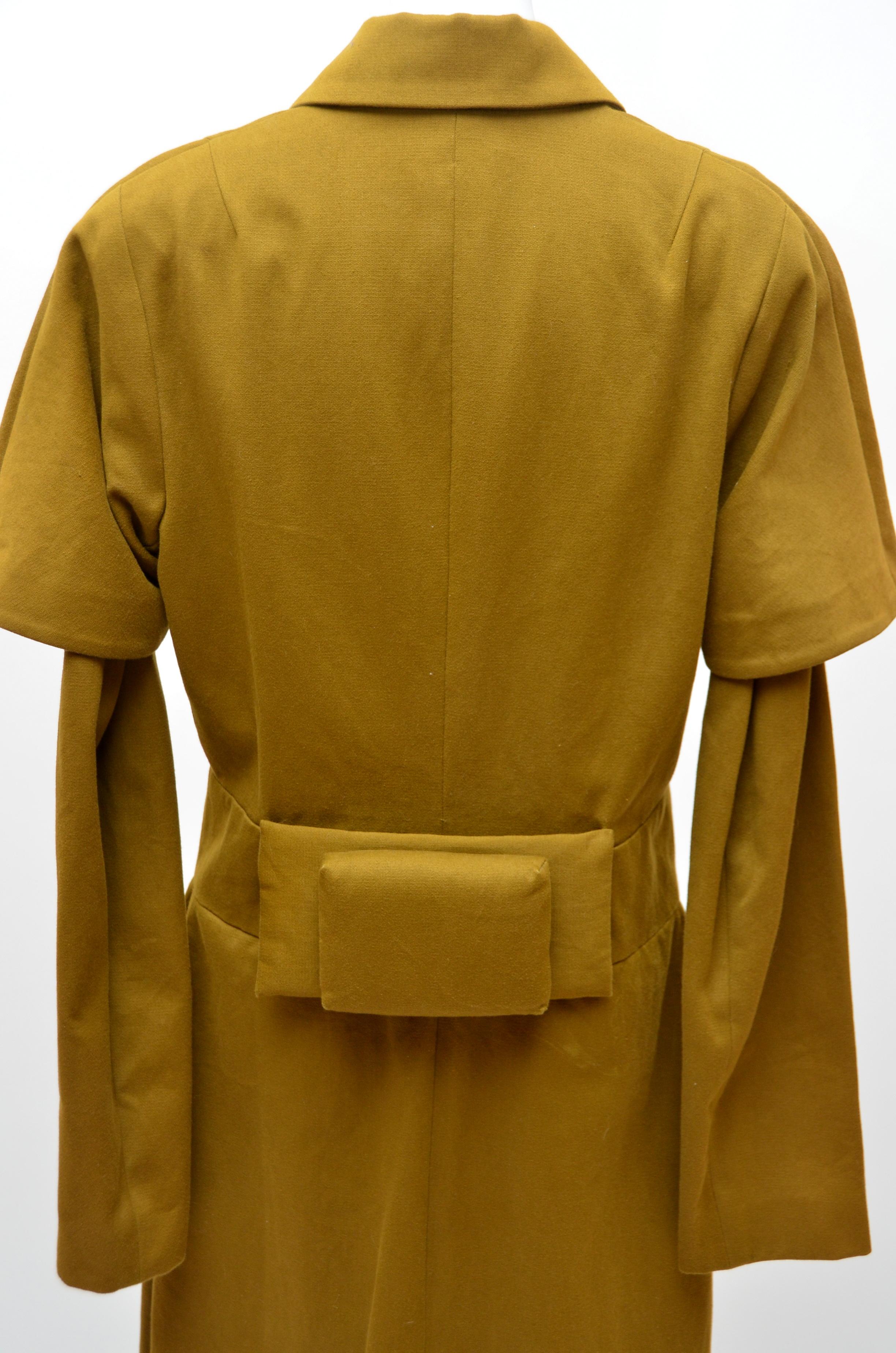 Brown Rare Comme Des Garcons  'Obi' Style  Coat   1970's