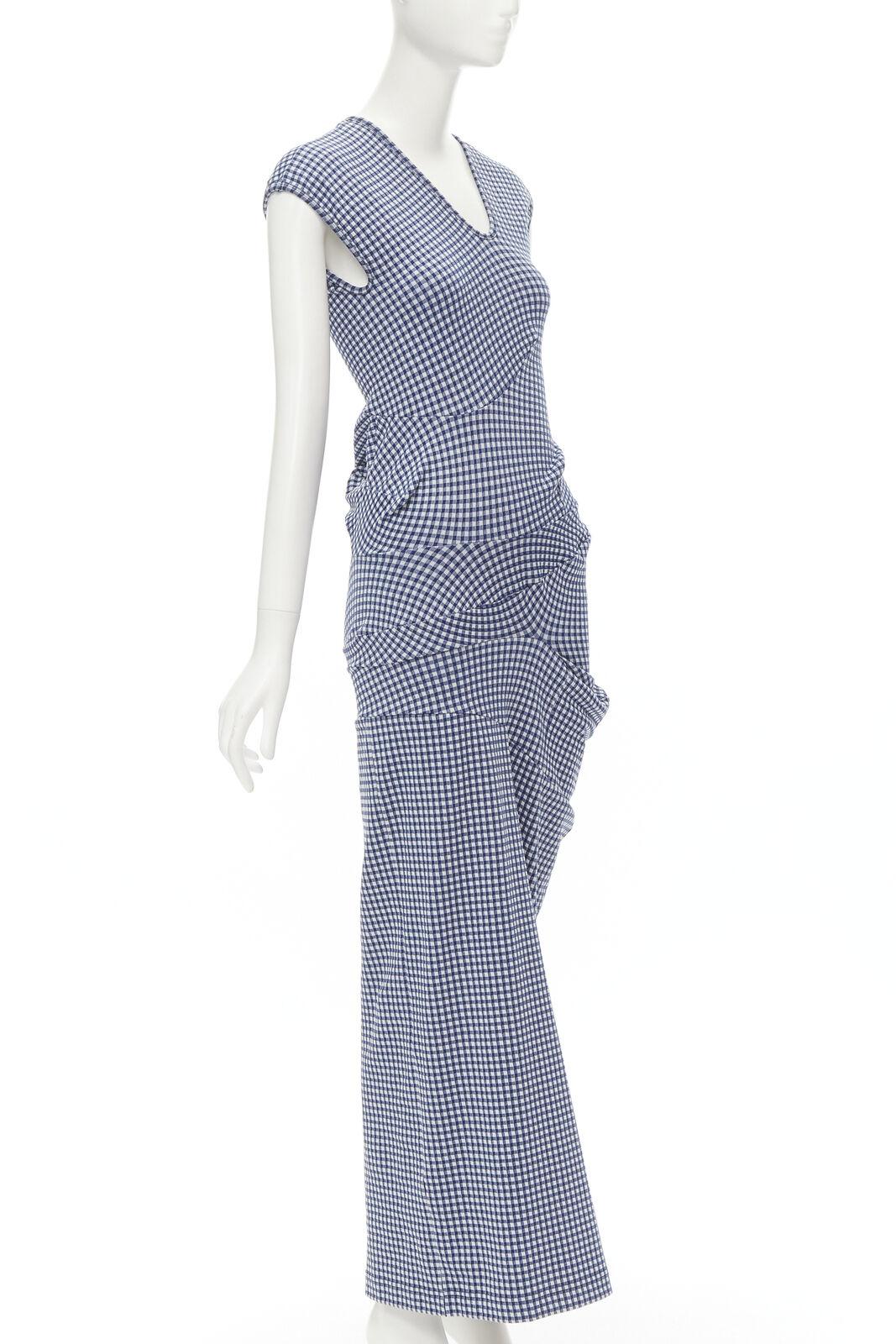 rare COMME DES GARCONS Robe De Chambre Vintage 1997 Lumps Bumps blue dress In Excellent Condition In Hong Kong, NT