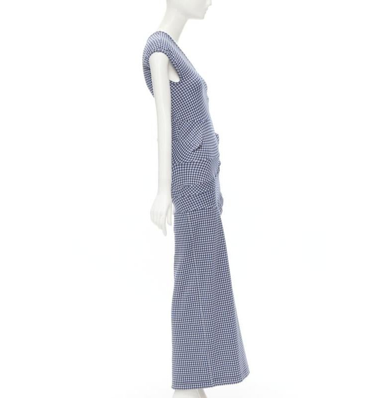 raro COMME DES GARCONS Robe De Chambre Vintage 1997 Lumps Bumps abito blu In condizioni ottime in vendita a Hong Kong, NT