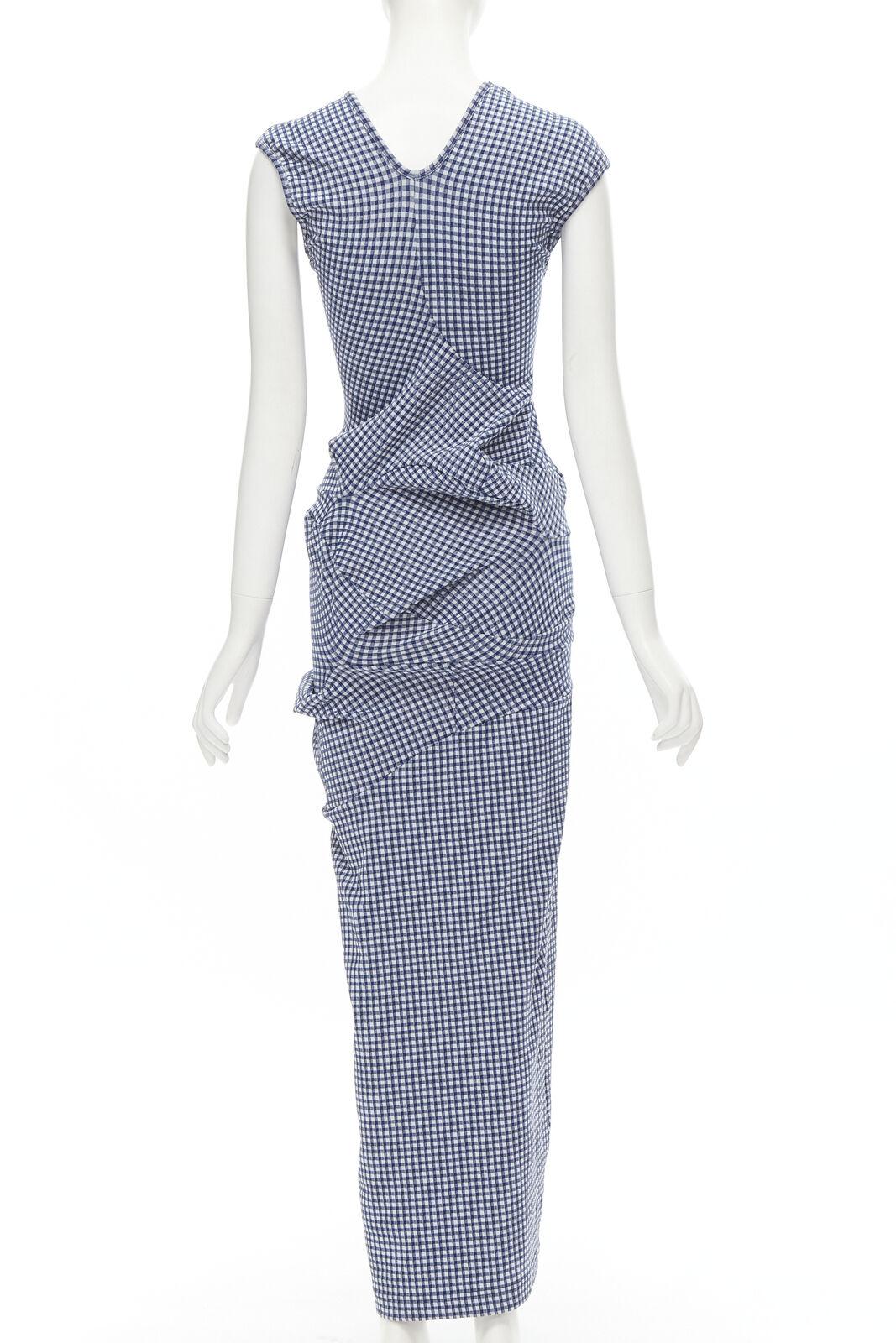 rare COMME DES GARCONS Robe De Chambre Vintage 1997 Lumps Bumps blue dress 1