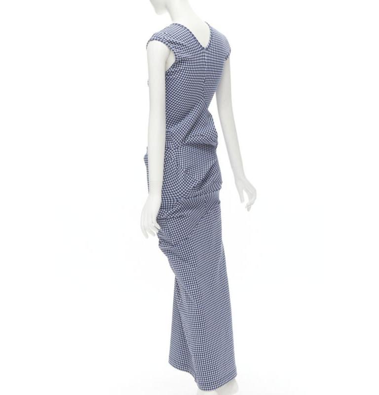 raro COMME DES GARCONS Robe De Chambre Vintage 1997 Lumps Bumps abito blu in vendita 1