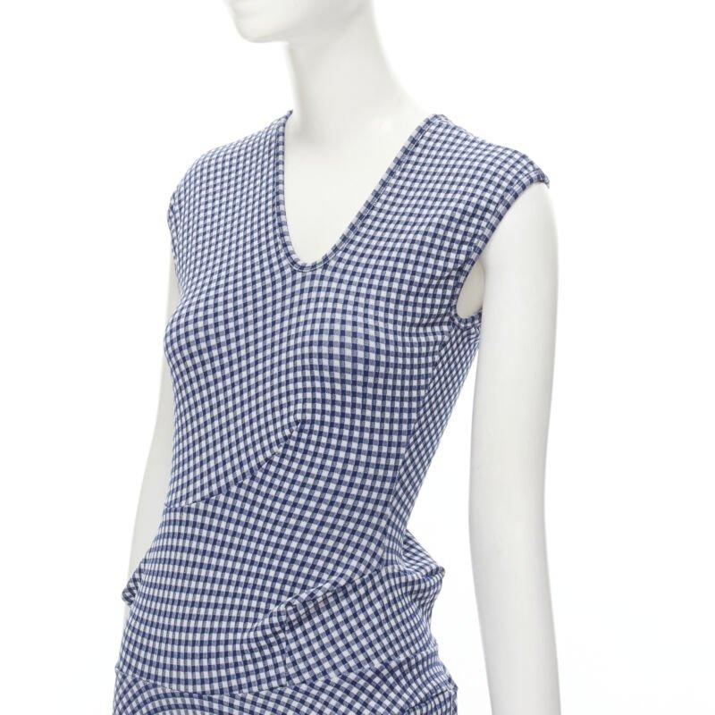raro COMME DES GARCONS Robe De Chambre Vintage 1997 Lumps Bumps abito blu in vendita 2
