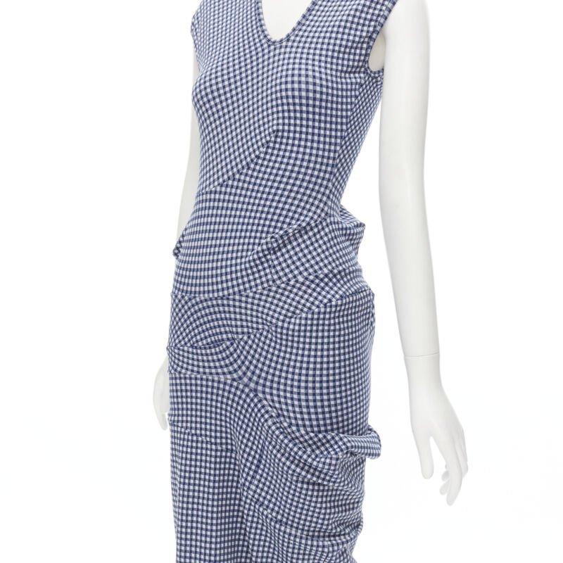 raro COMME DES GARCONS Robe De Chambre Vintage 1997 Lumps Bumps abito blu in vendita 3