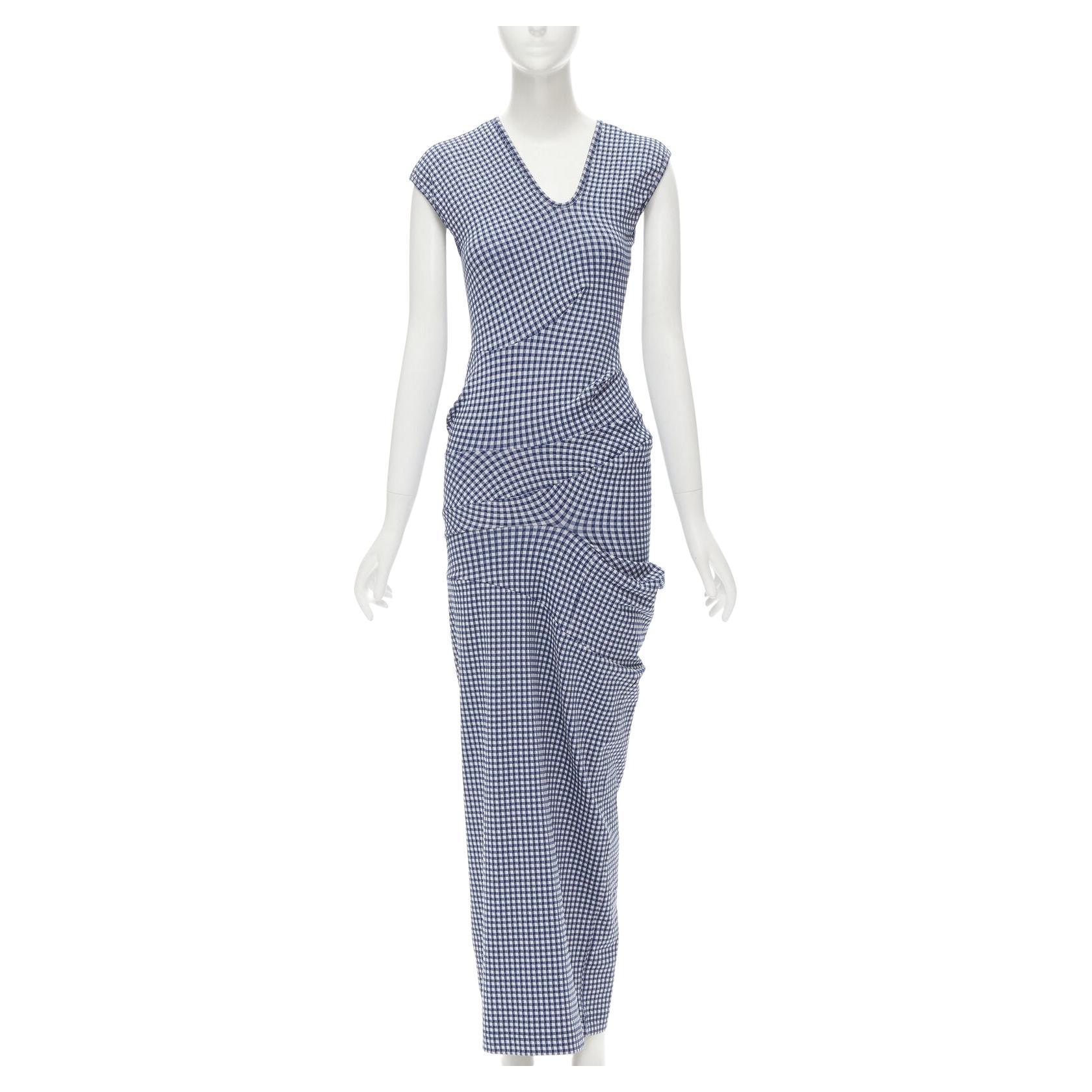 rare COMME DES GARCONS Robe De Chambre Vintage 1997 Lumps Bumps blue dress For Sale