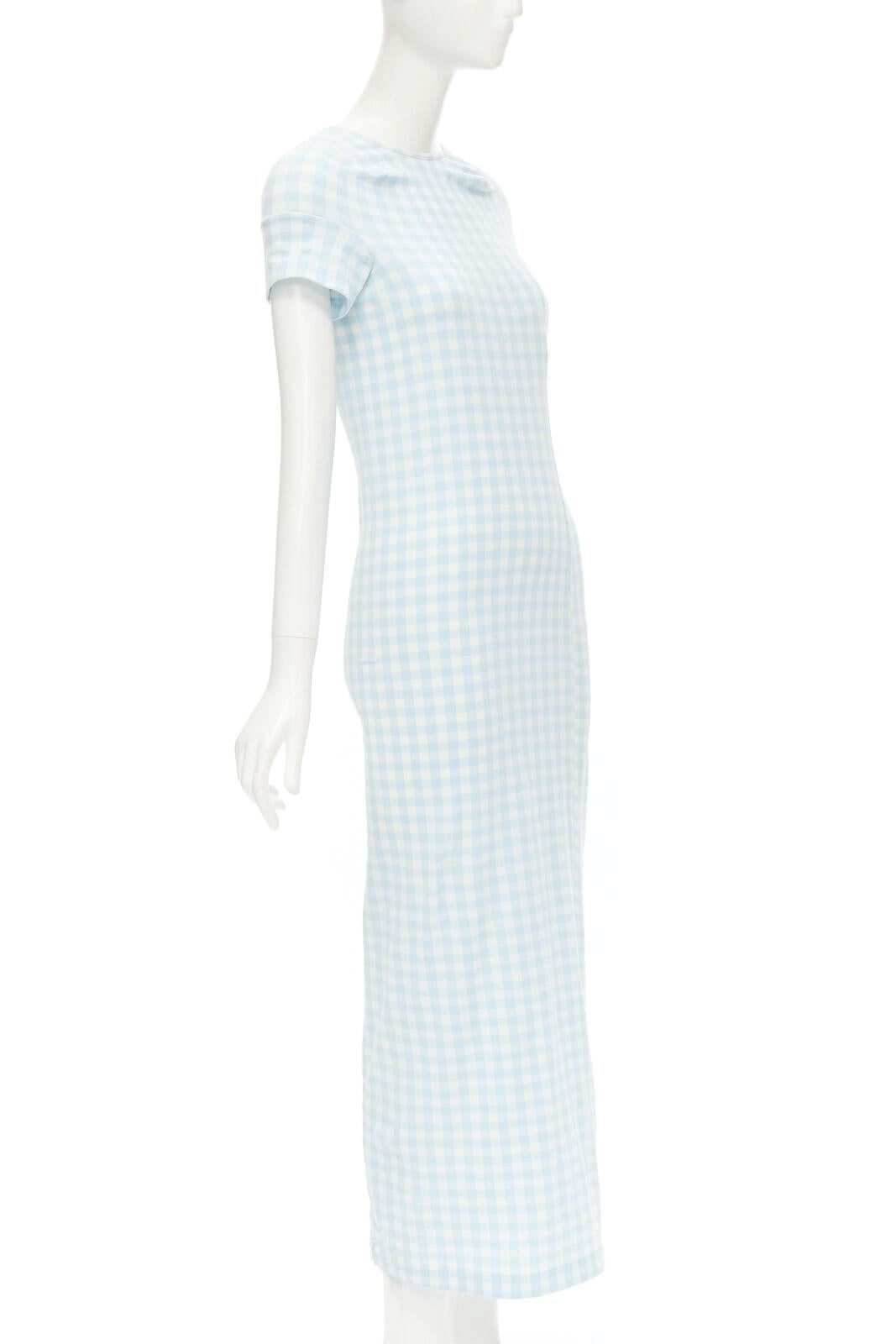 Gray rare COMME DES GARCONS Robe De Chambre Vintage 1997 Lumps Bumps light blue dress For Sale