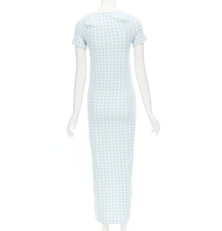 Women's rare COMME DES GARCONS Robe De Chambre Vintage 1997 Lumps Bumps light blue dress For Sale