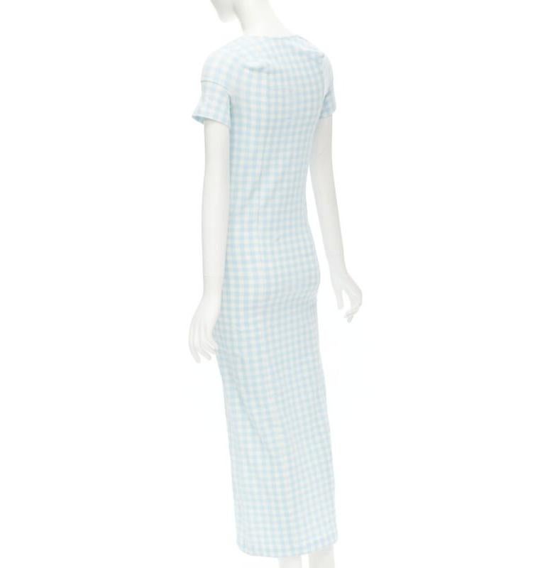 rare COMME DES GARCONS Robe De Chambre Vintage 1997 Lumps Bumps light blue dress For Sale 1