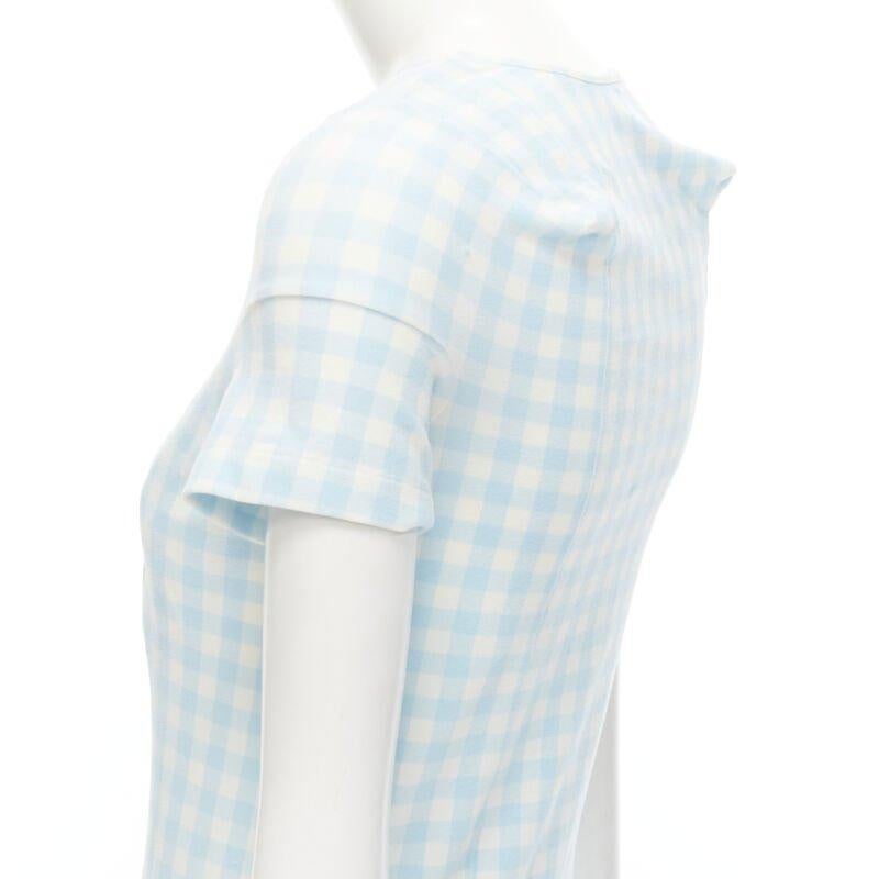 rare COMME DES GARCONS Robe De Chambre Vintage 1997 Lumps Bumps light blue dress For Sale 2