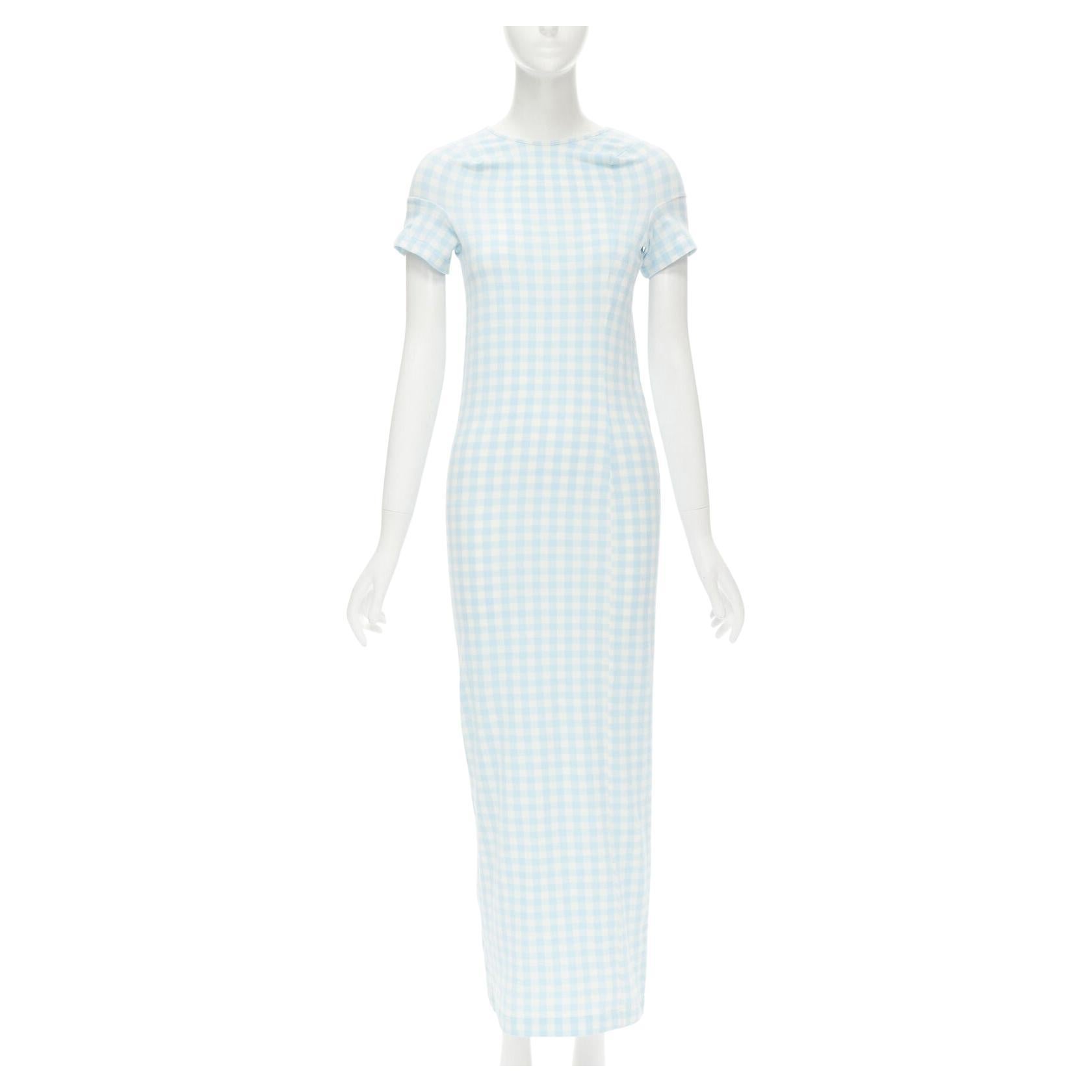 rare COMME DES GARCONS Robe De Chambre Vintage 1997 Lumps Bumps light blue dress For Sale