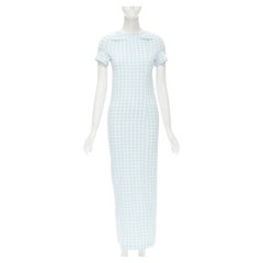 rare COMME DES GARCONS Robe De Chambre Vintage 1997 Lumps Bumps light blue dress