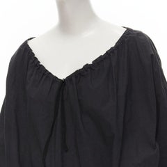rare COMME DES GARCONS Vintage 1980's Beggar Look washed cotton bishop dress