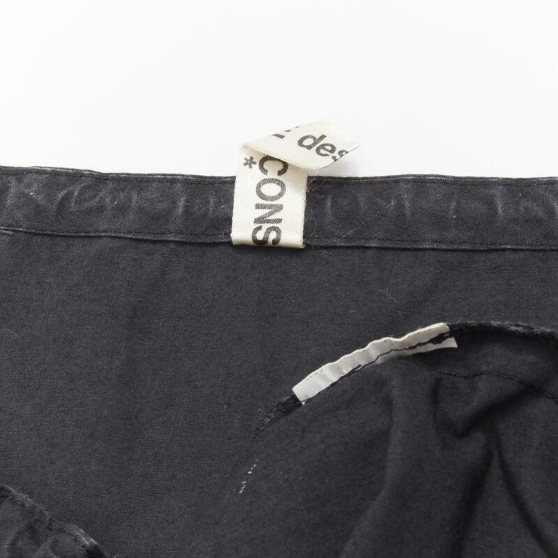rare COMME DES GARCONS Vintage 1980's Beggar Look washed cotton bishop dress For Sale 4