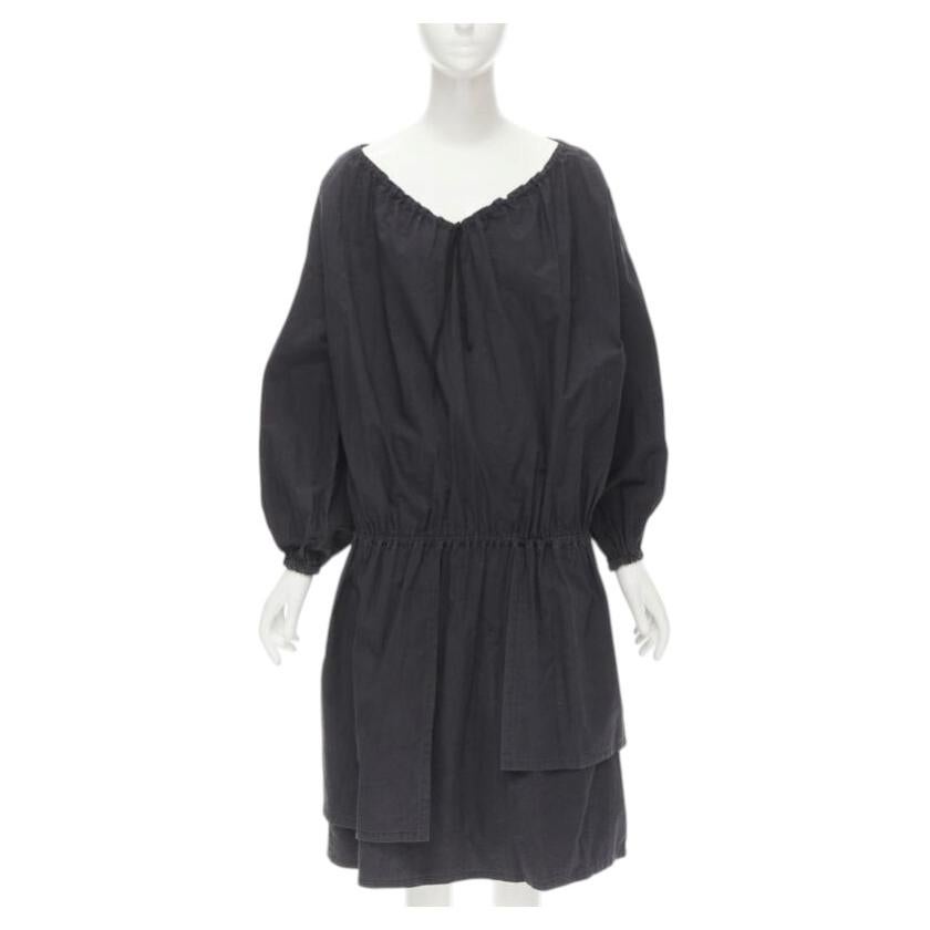 COMME DES GARCONS - Robe d'évêque en coton lavée à l'aspect bouffant, vintage, années 1980 en vente