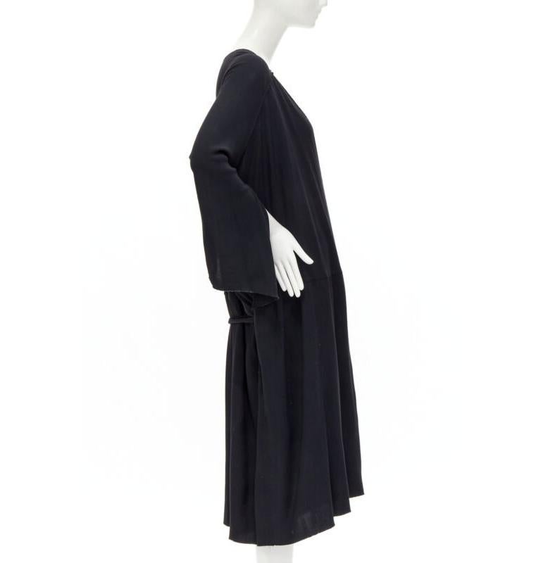 COMME DES GARCONS - Robe kimono asymétrique noire, vintage, années 1980 Excellent état - En vente à Hong Kong, NT