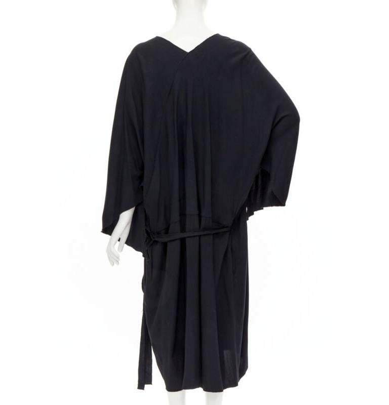 COMME DES GARCONS - Robe kimono asymétrique noire, vintage, années 1980 Pour femmes en vente