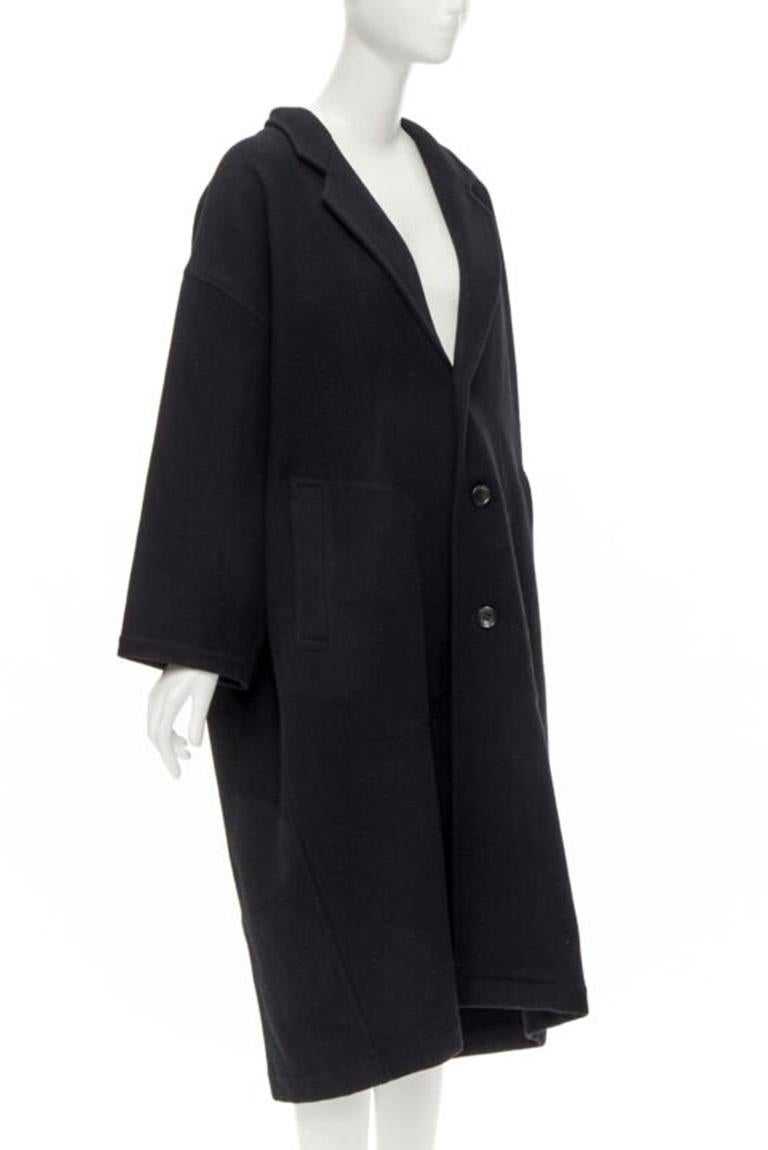 rare COMME DES GARCONS Vintage 1980's Dinosaur jagged cut out draped  coat M In Excellent Condition For Sale In Hong Kong, NT