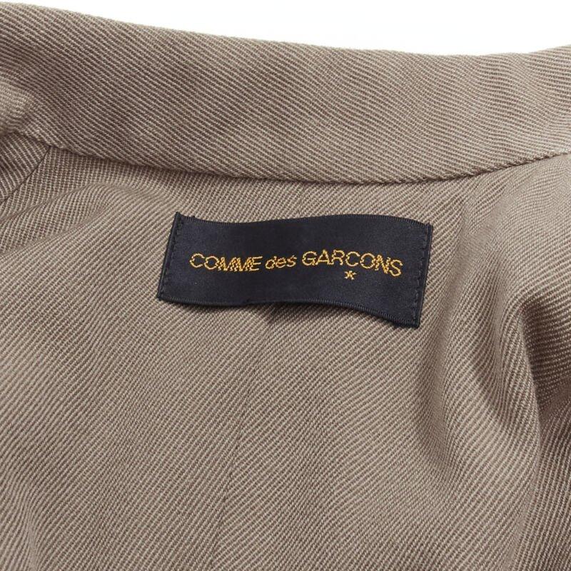 raro COMME DES GARCONS Vintage 1998 Runway patchwork inside out bias coat S in vendita 5
