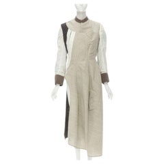 rare COMME DES GARCONS Vintage 1998 Runway patchwork inside out bias coat S