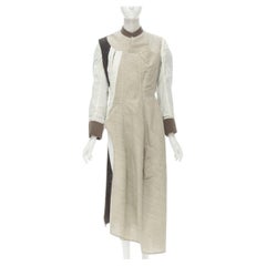 rare COMME DES GARCONS Vintage 1998 Runway patchwork inside out bias coat S