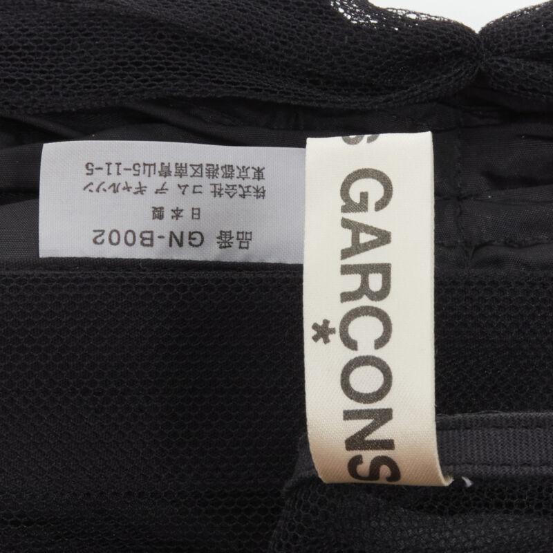 rare COMME DES GARCONS Vintage 2004 Runway crystals felt balls sheer vest S For Sale 4