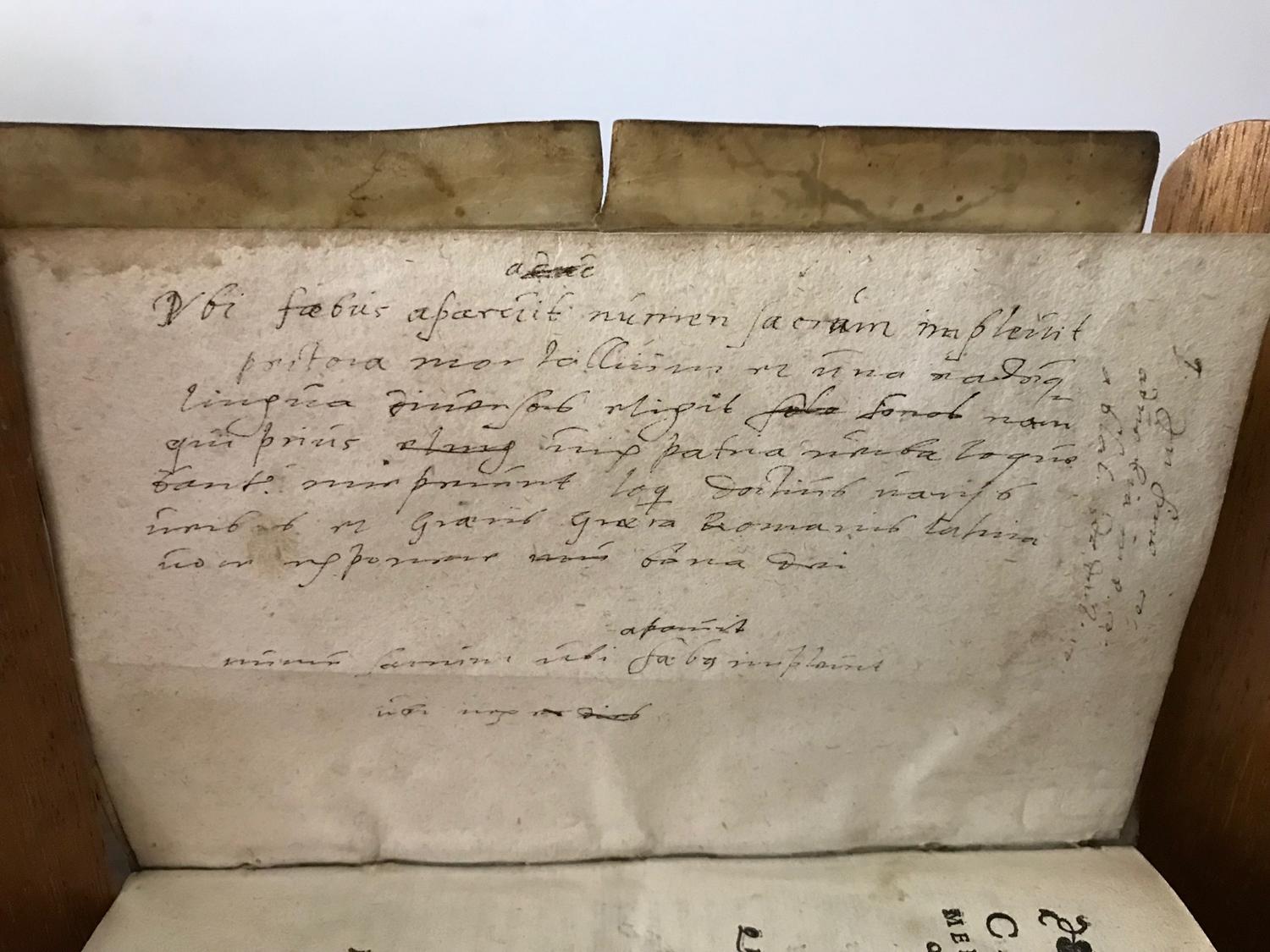 Parchment Paper Rare Commentary of One of Caesar's Books, 1563 For Sale