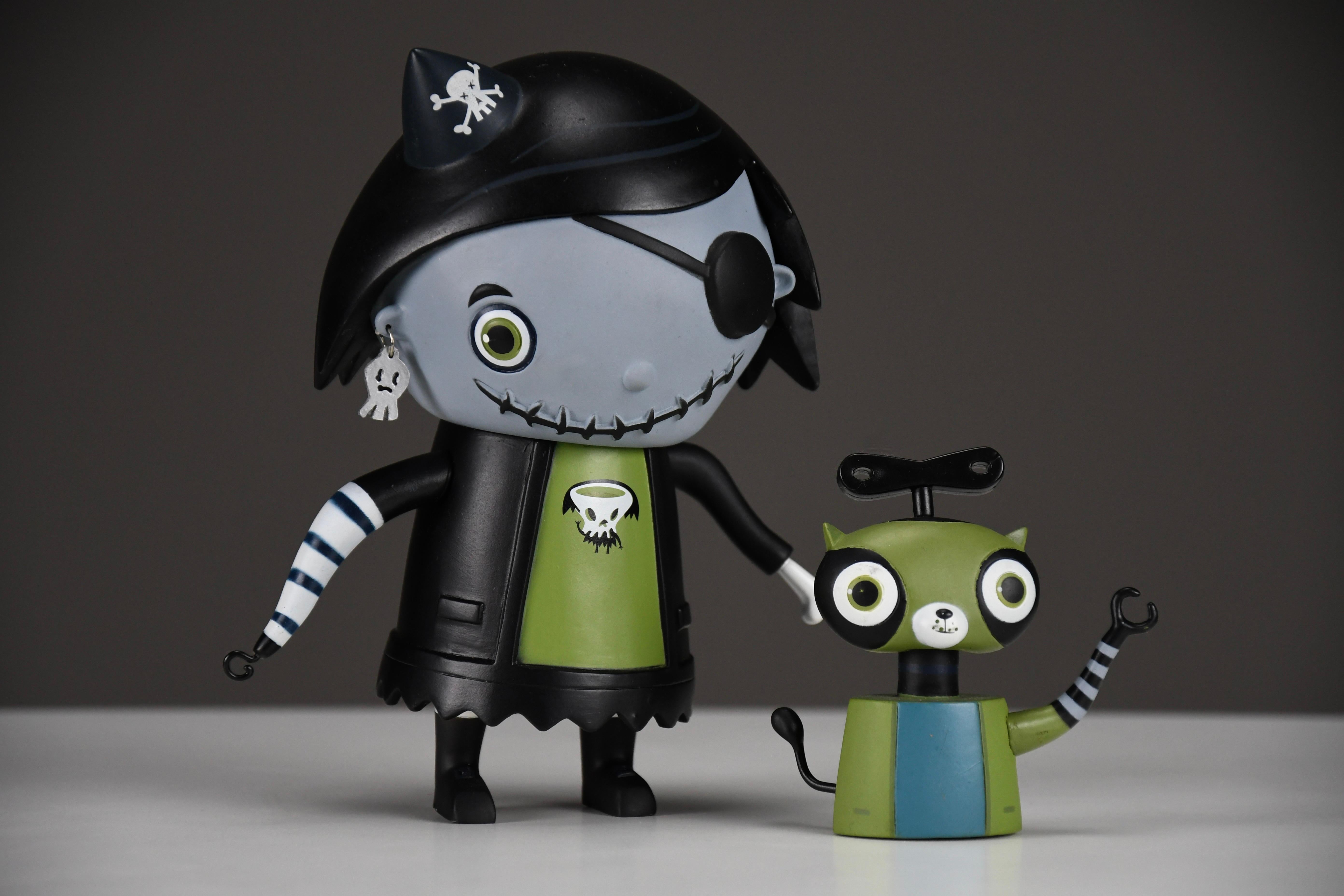 Ensemble complet de jouets en vinyle Scarygirl de la première série de 2004 par Nathan Jurevicius en vente 5