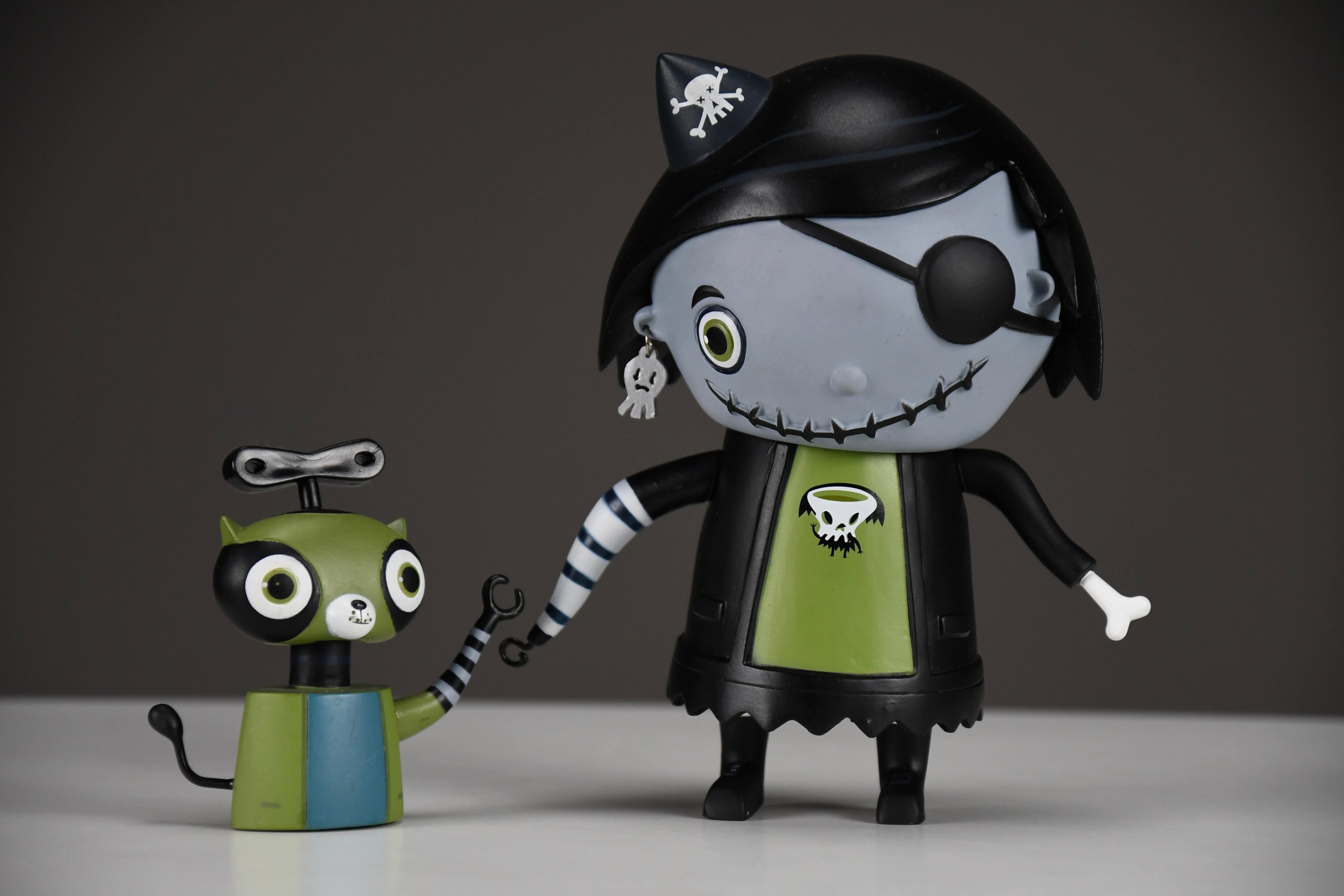 Ensemble complet de jouets en vinyle Scarygirl de la première série de 2004 par Nathan Jurevicius en vente 6