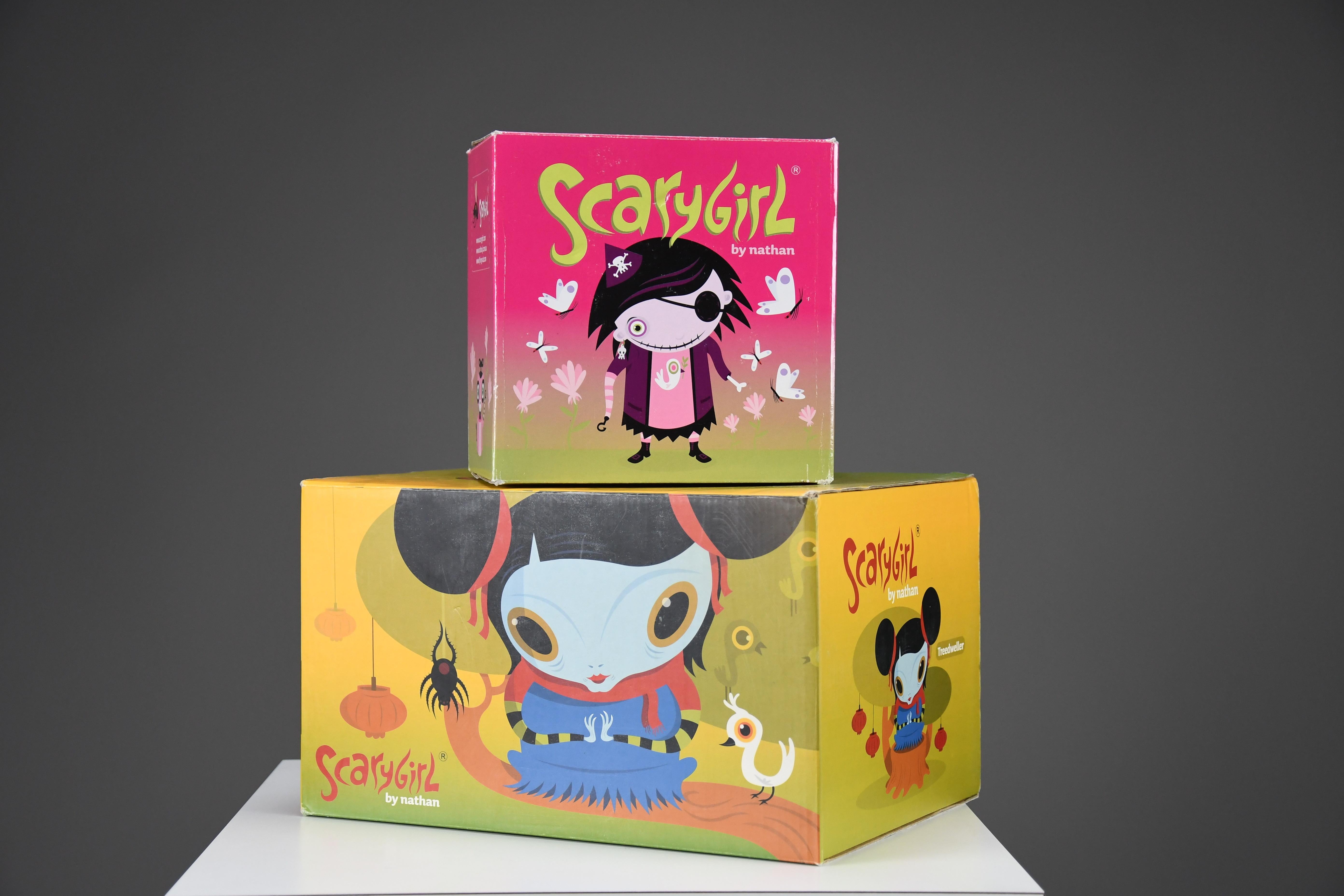 Ensemble complet de jouets en vinyle Scarygirl de la première série de 2004 par Nathan Jurevicius en vente 2