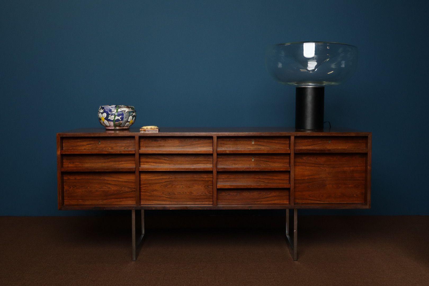 Mid-Century moderno Rara suite completa di scrivanie executive di Bodil Kjær, modello 901, 1959 in vendita