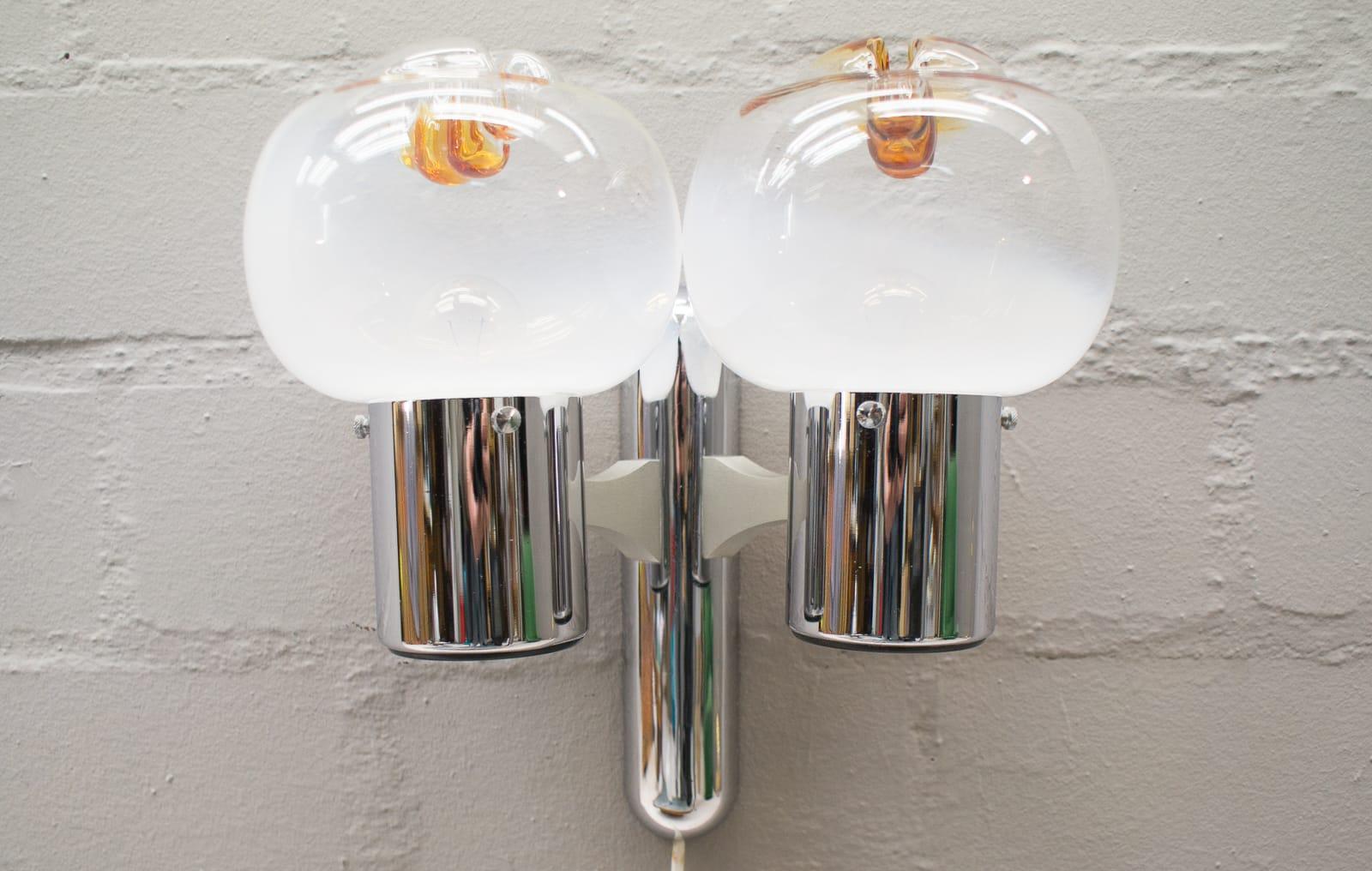 Rare Complete Set of Mazzega Lamps, Floor, Table, Wall and Ceiling Lamp, 1960s For Sale 1