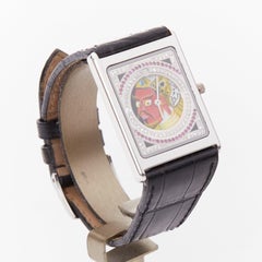 rare CONCORD Limited Edition Guan Yu 18k white gold diamond ruby watch